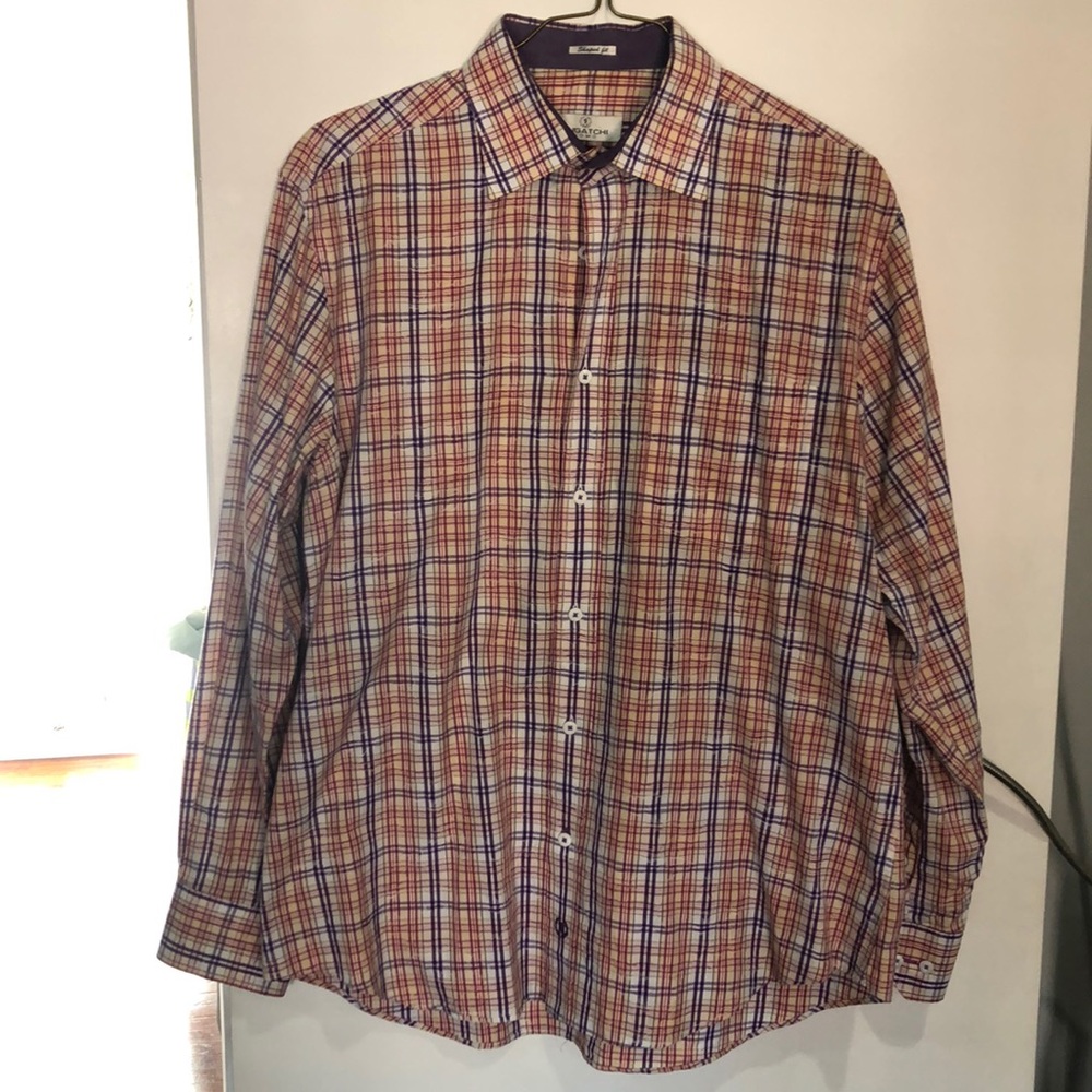 Bugatchi Uomo Shaped Fit Dress Shirt